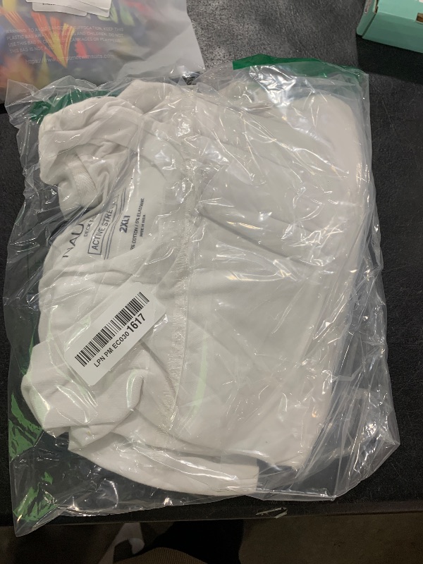 Photo 1 of Nautica mens Solid Crew Neck Short Sleeve Pocket T-shirt T Shirt, Bright White, XX-Large Tall US
