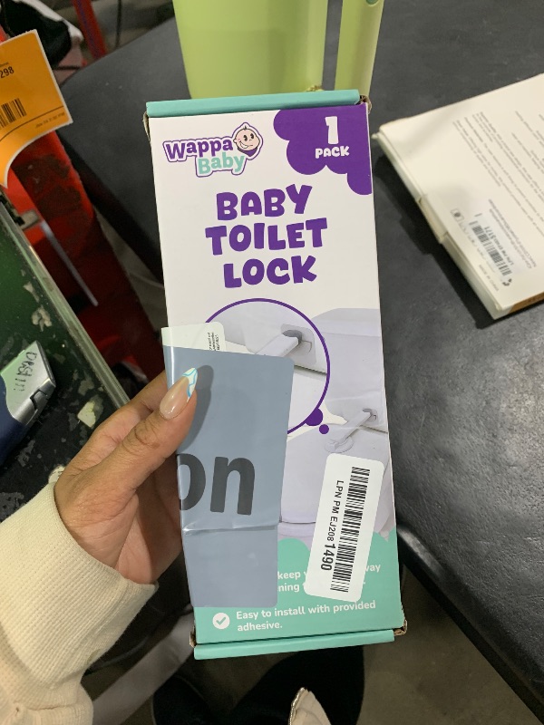 Photo 1 of Baby Toilet Lock by Wappa Baby - 9"L x 4"W - Ideal Baby Proof Toilet Lid Lock - No Tools Needed Easy Installation with 3M Adhesive - Top Safety Toilet Seat Lock - Fits Most Toilets - White (1 Pack)