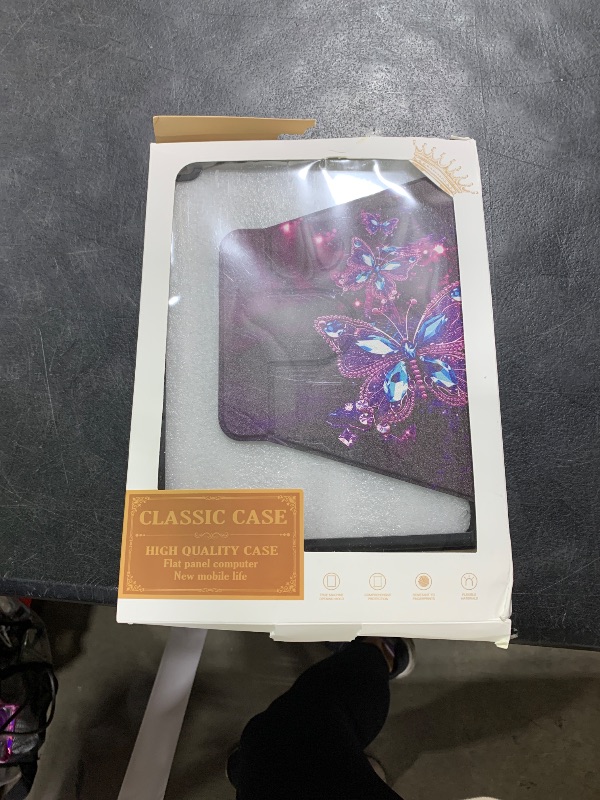 Photo 1 of Casetego for iPad 6th/5th Generation 9.7 Inch Case,with Pencil Holder,360°Rotating Adjustable Stand Protective Cover,All Butterfly