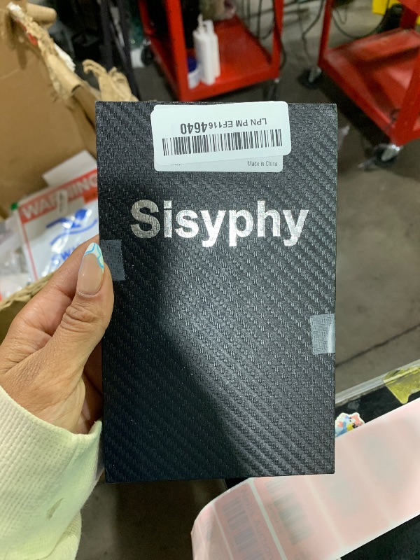 Photo 1 of Sisyphy Aramid Fiber Case for iPhone 16 Pro Max with Carbon Fiber Texture (Black 600D), Super Slim Light Protective Cover Skin, Soft Touch Sturdy Durable Snap-on Back Cover