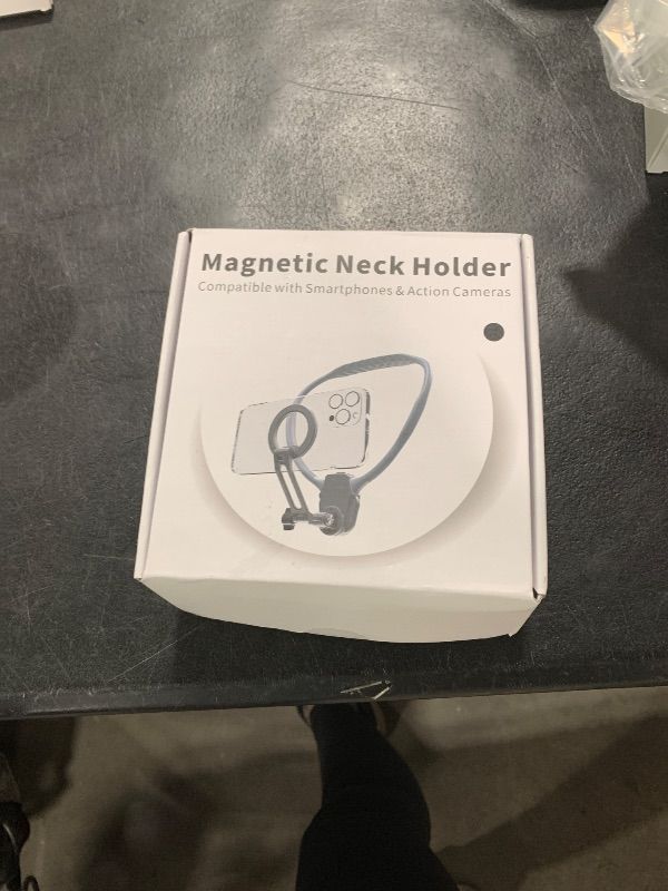Photo 1 of ITEFDTUTNE Magnetic Neck Mount for Phones, POV Phone Holder, Vlog Neck Mount with Anti-Vibration Chest Strap for for Insta360, Magnetic Phone Neck Holder for iPhone 16 15 14 13 12 Series (Black)