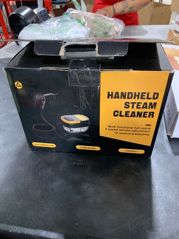 Photo 1 of Gautye Steam Cleaner, 3-Level Adjustable Handle, 15s Heat-Up, 1.69 Quarts Tank, Portable Steamer for Cleaning with 15 pcs Accessories, Steam Cleaner for Home for Dirt, Grease, Grout, Tile,Floor, Car