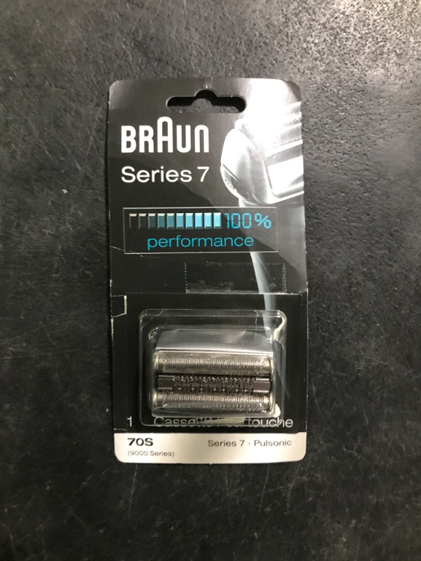 Photo 1 of Braun Series 7 70S Electric Shaver Head Replacement Cassette – Silver