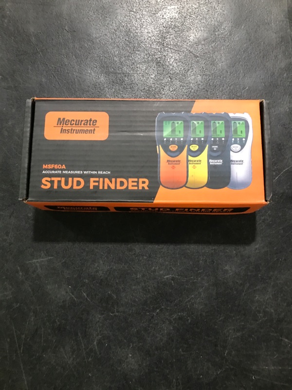 Photo 1 of Mecurate 5-in-1 Stud Finder with LCD Display, Wall Scanner for Studs, Metal, AC Wires Detection, Lightweight & Durable, Perfect for Homeowners & DIY Projects