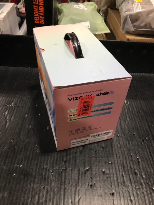 Photo 1 of VIZONY E1 Pro Netflix-Certified Smart Projector, 550 ANSI Lumens, WiFi Bluetooth, Auto Focus & Keystone, Native 1080P & 4K Support, Full-Sealed Optical Engine, Portable Home Theater for Indoor/Outdoor