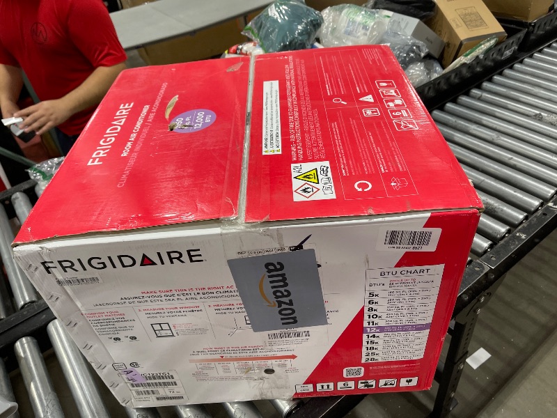 Photo 1 of Frigidaire 12,000 BTU Window Air Conditioner with Remote Control, Cools Up to 550 Sq. Ft., Quiet Operation, Eco Mode, 3 Fan Speeds, Auto Restart, White