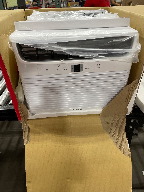 Photo 1 of Frigidaire 12,000 BTU Window Air Conditioner with Remote Control, Cools Up to 550 Sq. Ft., Quiet Operation, Eco Mode, 3 Fan Speeds, Auto Restart, White