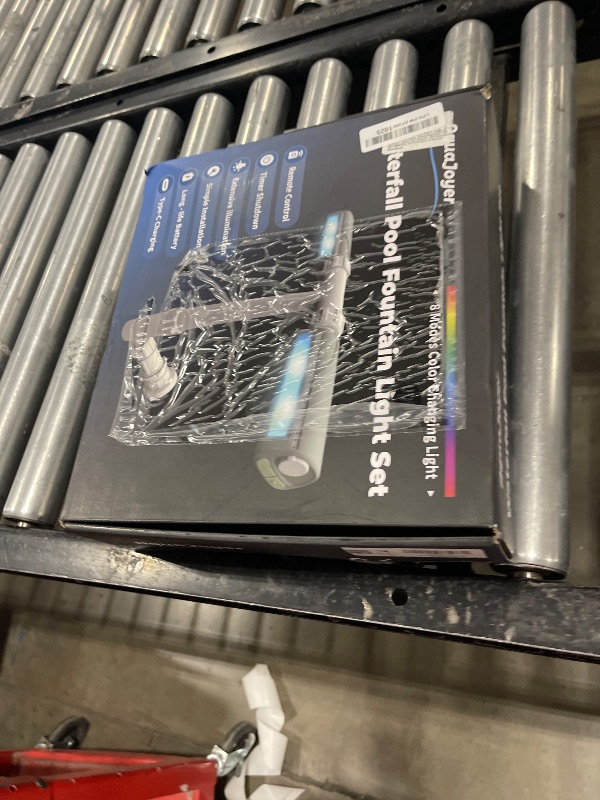 Photo 1 of Pool Fountain with 8-Color 4-Mode LED Lights, Above/Inground Pool Fountain Lights with Remote, 360°Adjustable Pool Sprinkler for Relaxation & Cooling 10-20°F