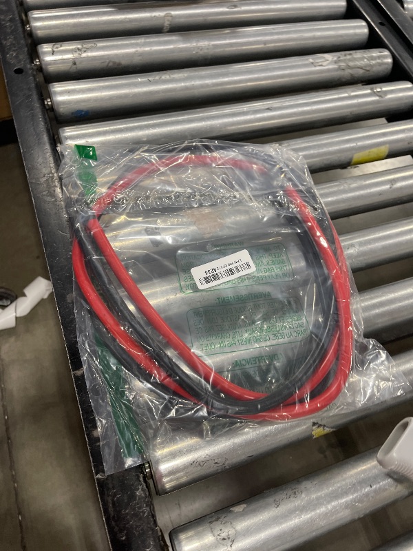 Photo 1 of A ABIGAIL 2 AWG Battery Cables 2 Gauge Pure Copper Battery Inverter Cables with 3/8 in Lugs terminals Marine Grade for Automotive Solar Power Inverter Boat RV Car Motorcycle (5FT)