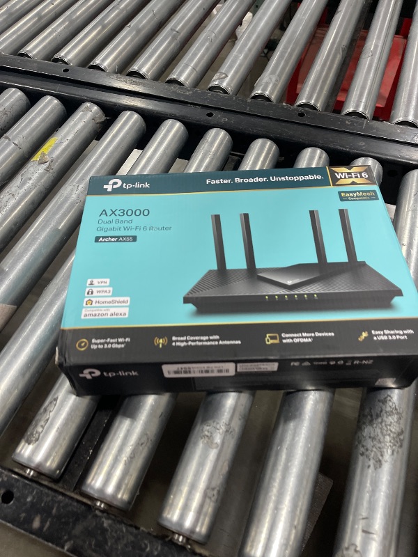 Photo 1 of TP-Link Dual-Band AX3000 Wi-Fi 6 Router Archer AX55 | Wireless Gigabit Internet Router for Home | EasyMesh Compatible | VPN Clients & Server | HomeShield, OFDMA, MU-MIMO | USB 3.0 | Secure by Design