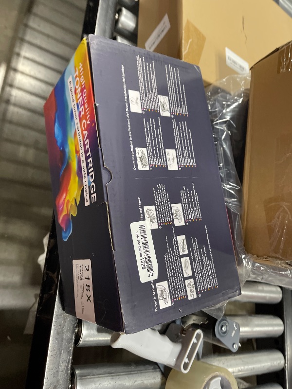 Photo 1 of 218X High Yield Toner Cartridge (No Chip) Replacement for HP 218X/218A to Compatible with HP Color Laser Jet Pro 3201dw MFP 3301cdw MFP 3301fdw MFP 3301sdw (4 BK/Y/C/M) W2180/2181/2182/2183X (No Chip)