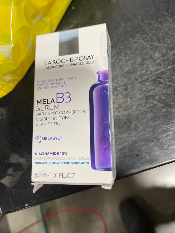 Photo 1 of La Roche-Posay Mela B3 Serum, Dark Spot Corrector With Anti-Aging Melasyl + 10% Niacinamide, Discoloration Correcting Face Serum for Sun Spots, Age Spots & Post-Acne Marks, Lightweight Texture