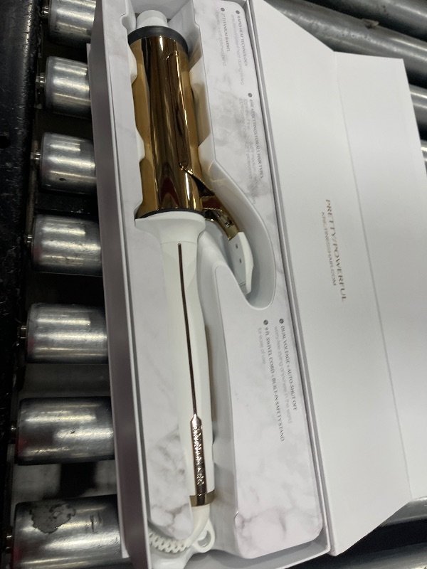 Photo 1 of Kristin Ess Hair 2 Inch Titanium Curling Iron for Big Blowout Waves + Volume-2” Salon Professional Wide + Large Barrel Curling Iron - Auto Shut-Off - Smooth+Shiny Loose Waves for Medium to Thick Hair