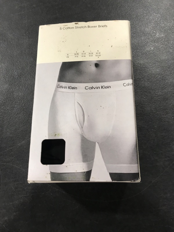 Photo 1 of Calvin Klein Men's Cotton Stretch 5-Pack Boxer Brief, 5 Black, Medium