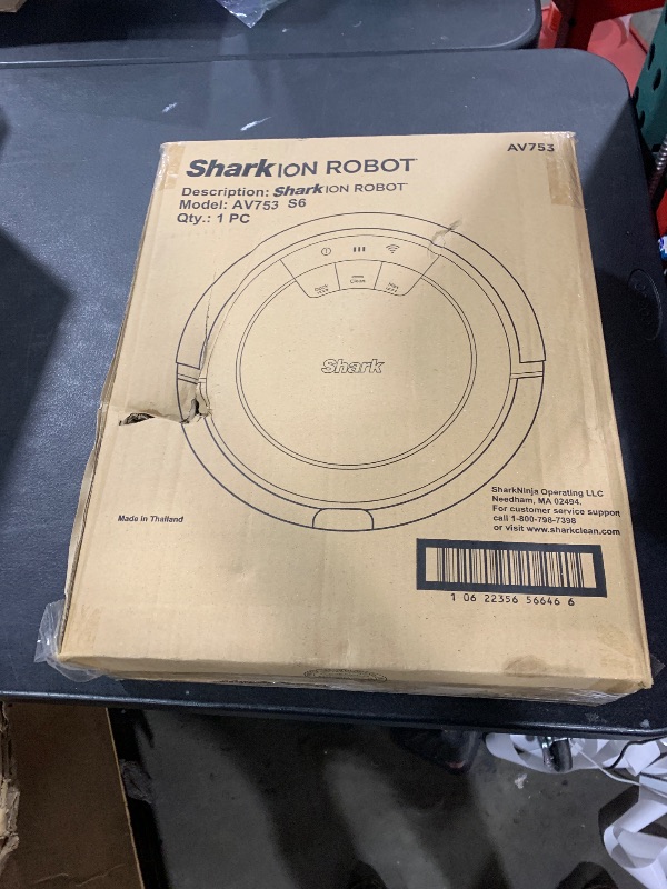 Photo 1 of Shark AV753 ION Robot Vacuum, Tri-Brush System, Wifi Connected, 120 Min Runtime, Works with Alexa, Multi Surface Cleaning, Grey