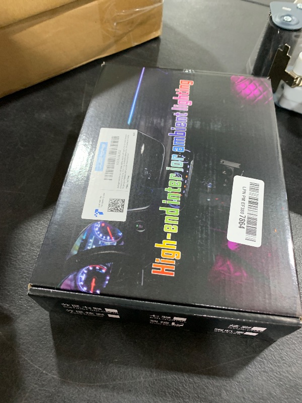 Photo 1 of Jushope Interior Car LED Strip Lights, Acrylic LED Lights for Car with Dynamic Dreamcolor Chasing, Ambient Lighting Kits Music Sync Wireless APP and RF Remote Control (10 in 1)