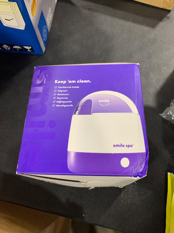 Photo 1 of SmileDirectClub Smile Spa Ultrasonic and UV Cleaning Machine for Alingers, Retainers, Toothbrush Heads, and More