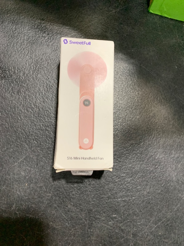 Photo 1 of SWEETFULL Portable Handheld Mini Fan with LED Display, 3-in-1 Personal Foldable USB Rechargeable Hand Held Fan & Flashlight for Travel, Lash Eyelash, Cute Small Pocket for Women, Girls