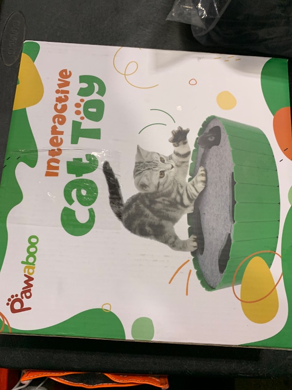 Photo 1 of Pawaboo Interactive Cat Toy with Running Mouse, Electronic Motion Cat Toy Automatic Teaser for Indoor Cats, Pop and Play Hide Seek Cat Toys Hunting Mouse for Pet Cat Kitten Play Fun Exercise, Green