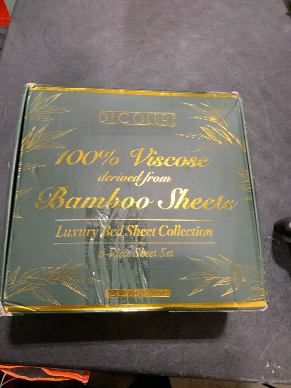Photo 1 of DECOLURE 100% Viscose Derived from Bamboo Sheets Full Size 4pcs - Ultra Soft & Luxuriously Cooling, 17" Deep Pocket, Double Stitching, Perfect for Hot Sleepers - Full Bed Sheets (Taupe)