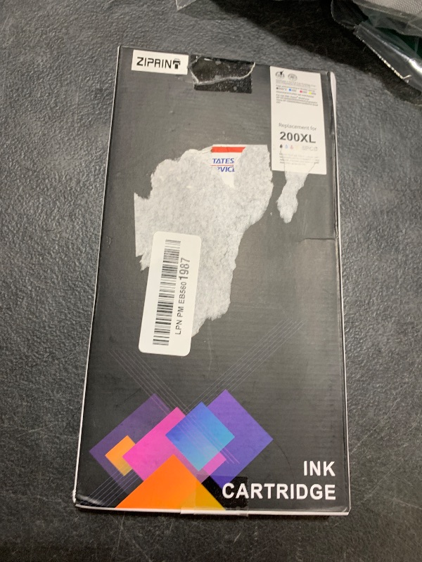 Photo 1 of ZIPRINT 200 Ink Cartridge Remanufactured Ink Cartridge Replacement for Epson 200XL T200XL for XP-410 WF-2540 WF-2530 XP-310 XP-400 Printer (2 Black, 1 Cyan, 1Magenta, 1 Yellow) 200XL Ink Combo Pack