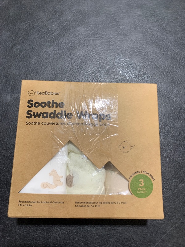 Photo 1 of KeaBabies 3-Pack Organic Baby Swaddle Sleep Sacks - Swaddles for Newborns, Infant 0-3 Months, Baby Girls, Boys, Soft & Snug Newborn Sleep Sack, Nursery Swaddling Blankets (Nibbles/Bruce)