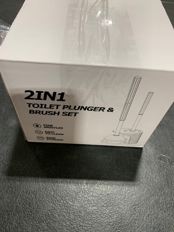 Photo 1 of FORASTO 2 in 1 Toilet Plunger and Brush Set?Extended Handle Plunger?Toilet Bowl Brush Plunger Set,Bathroom Cleaning Tools ?Toilet Brush Plunger Combo?Cleaning Brush?Bathroom Cleaning Supplies