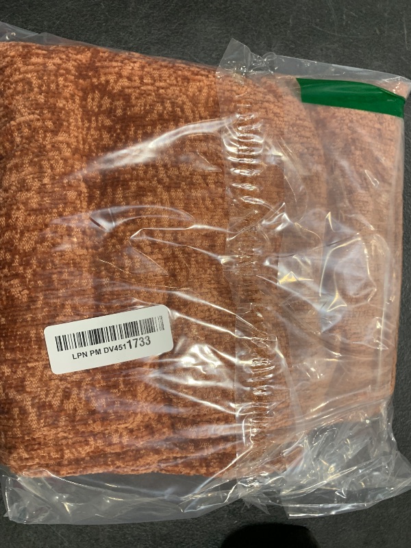 Photo 1 of DEZENE Pack of 2 Burnt Orange Fall Decorative Throw Pillow Covers 18x18 Cozy Soft Chenille Accent Vintage Square Couch Pillow Covers for Home Decor Bed Sofa Living Room