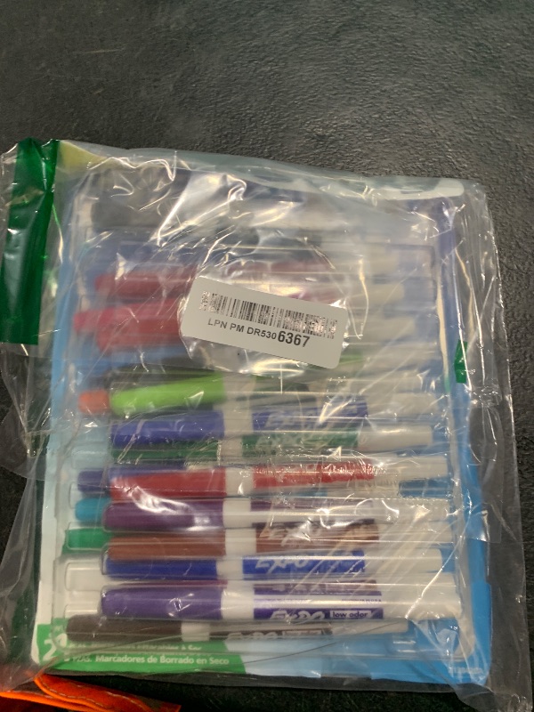 Photo 1 of EXPO Dry Erase Markers Whiteboard Markers with Low Odor Ink Fine Tip Assorted Vibrant Colors 21 Count