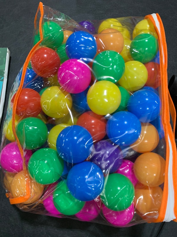 Photo 1 of Vanland Ball Pit Balls for Baby and Toddler Phthalate Free BPA Free Crush Proof Plastic - Multicolored Pit Balls in Reusable Play Toys for Kids with Storage Bag
