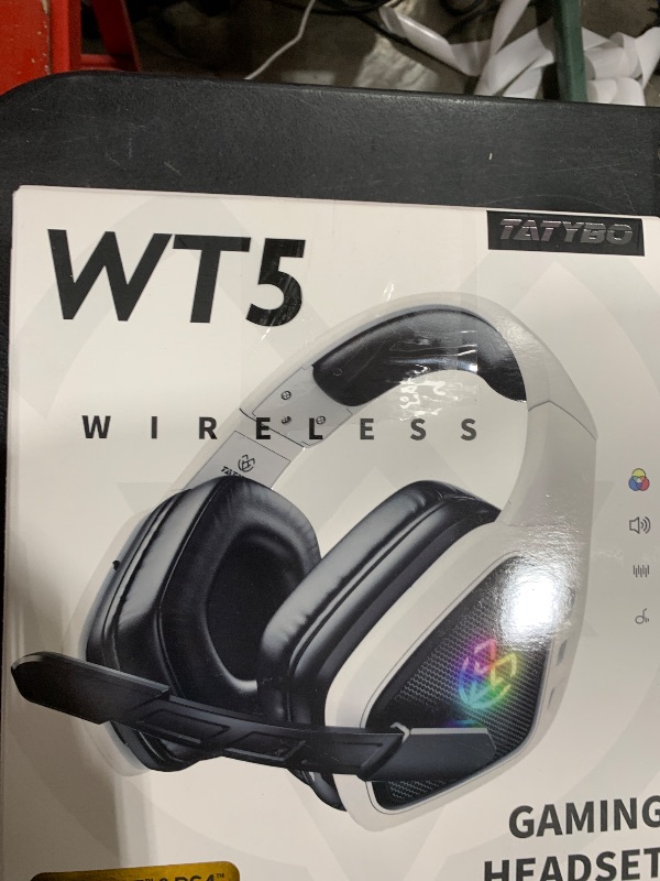 Photo 1 of Wireless Gaming Headset for PC, Ps5, Ps4, 2.4 Ghz USB & Type-C Gaming Headphones with Microphone, 30H Battery Bluetooth Headphones for Switch, Laptop, Mobile, Mac