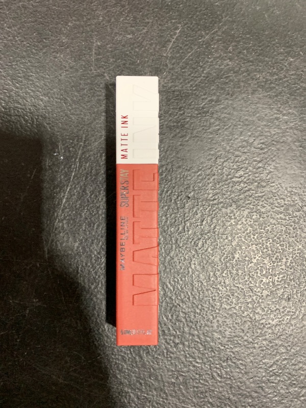 Photo 1 of Maybelline Super Stay Matte Ink Liquid Lipstick Makeup, Long Lasting High Impact Color, Up to 16H Wear, Hustler, Red Brown, 1 Count, Packaging May Vary
