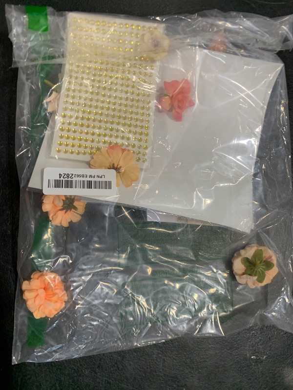 Photo 1 of Feifeiya 41 Pcs DIY Graduation Cap Decorations Accessory Kit Include Faux Flower Heads Graduation Quote Glitter Sticker 3D Butterfly Pearl Rhinestones Sticker for Grad Cap Graduation Gift (Gold)