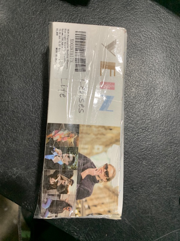Photo 1 of YEIN Progressive Multifocus Reading Glasses, Spring Hinge Blue Light Blocking Glasses for Women Men, No Line Multifocal Readers with Clear Lenses (+0.00/+2.50 magnification)