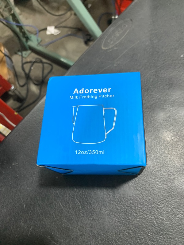 Photo 1 of Milk Frothing Pitcher 350ml/600ml/900ml/1500ml (12oz/20oz/32oz/50oz) Steaming Pitchers Stainless Steel Milk/Coffee/Cappuccino/Latte Art Barista Steam Pitchers Milk Jug Cup with Art Pen,12oz