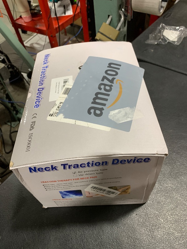 Photo 1 of Cervical Neck Traction Device, Adjustable Cervical Traction Device with 3 Power Traction, 8 Airbag Support for Neck Pain Relief Neck Stretcher Air Pump Neck Brace