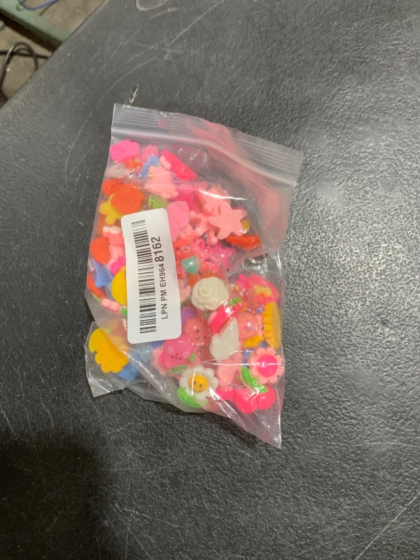 Photo 1 of 100PCS Flatback Resin Flower Charms Mini Flower Beads Charms Cabochons Embellishment Mixed Colors Daisy Resin Slime Charms for DIY Craft Scrapbooking Hair Clip Decor