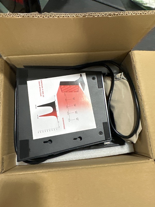 Photo 1 of ADVARAYS Red Light Therapy Lamp: Infrared Heating Pad Pain Relief for Body 60 LEDs Panel Red Light Therapy Device with Adjustable Stand Infrared Light Therapy for Face Neck Back Knee Leg Shoulder