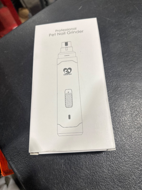 Photo 1 of Casfuy Dog Nail Grinder Upgraded - Professional 2-Speed Electric Rechargeable Pet Nail Trimmer Painless Paws Grooming & Smoothing for Small Medium Large Dogs & Cats (White)