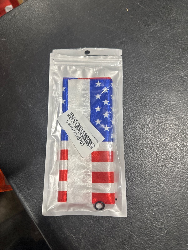 Photo 1 of Motorcycle Flag 6x9 Motorcycle American Flag 6" x 9" Replacement Motorcycle US Flag Double Sided Sewing UV Coated Mini Flag