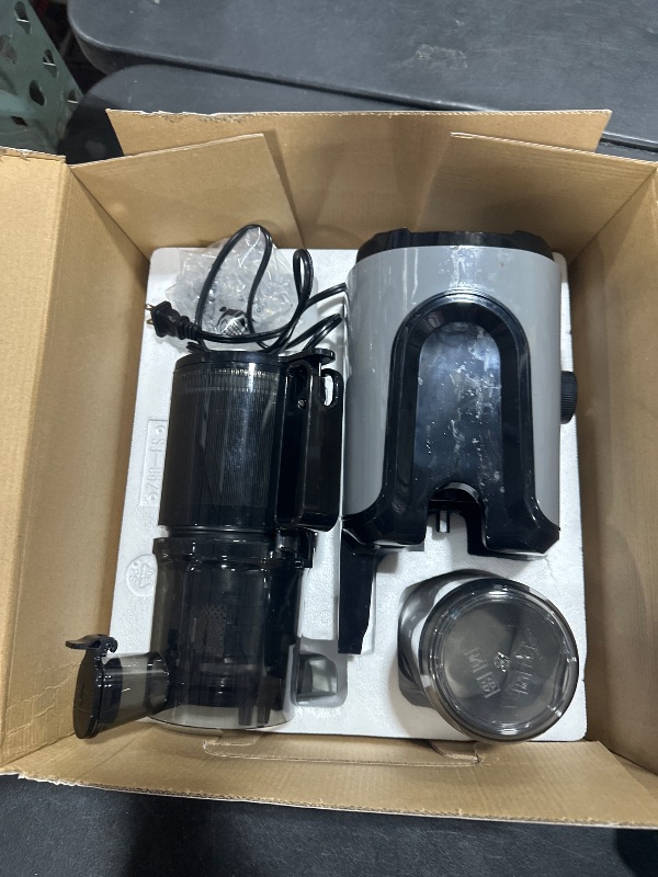 Photo 1 of Juicer Machines, INOVIVA Cold Press Juicer with 4.35" Large Feed Chute Fit Whole Fruits & Vegetables, Masticating Juicer Self Feeding Effortless for Batch Juicing, High Juice Yield, Easy to Clean