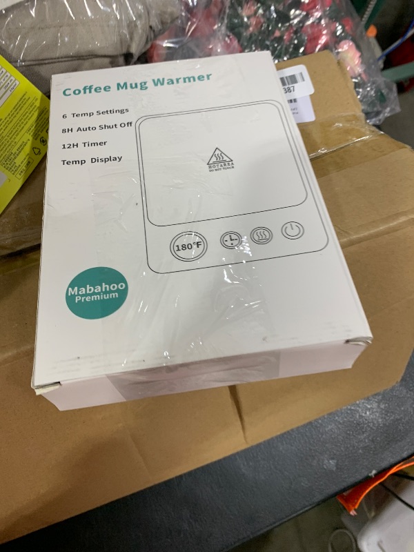 Photo 1 of Coffee Mug Warmer, Electric Coffee Cup Warmer for Desk, Milk, Tea, Auto Shut Off, 6 Temp Settings, Heated Plate for Office Kitchen Home, Gifts for Women Men (No Cup)