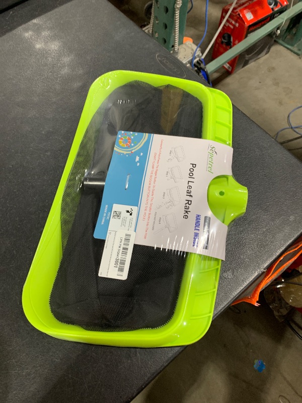 Photo 1 of Sepetrel Swimming Pool Leaf Skimmer Net,Reinforced Frame Deep Rake Net