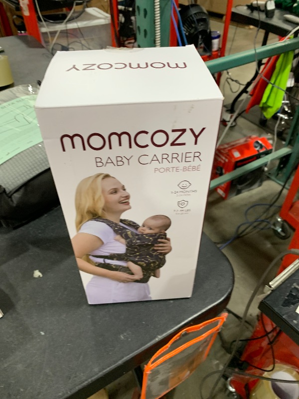 Photo 1 of Momcozy Baby Carrier - Ergonomic, Cozy and Lightweight Carrier for 7-44lbs, Effortless to Put On, Ideal for Hands-Free Parenting, Enhanced Lumbar Support, Purehug for Infant to Toddler, Black