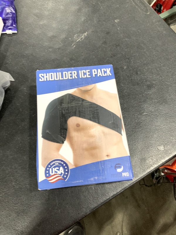 Photo 1 of Fittest Pro Shoulder Ice Pack Wrap, HSA or FSA Eligible, Reusable Cold Therapy Wrap for Tendonitis, Swelling, Rotator Cuff, and Recovery