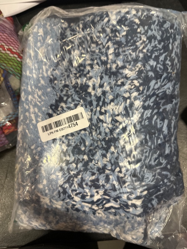 Photo 1 of Arotive Bathroom Rugs Sets 2 Piece, Soft Absorbent Microfiber Bath Mats and U-Shaped Contour Toilet Rug, Non-Slip Machine Washable Dry Bath Mats for Bathroom, 24x16 and 24x20, Blue