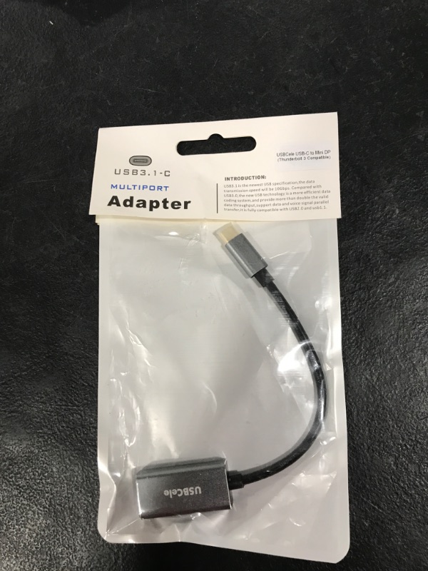 Photo 1 of USBCele USB-C to Mini DisplayPort Adapter, USB Type C (Thunderbolt 3) to Mini DP 4K Cable Adapter for MacBook Pro, iMac/iMac Pro, LED Cinema Display and More [Advanced Chip]