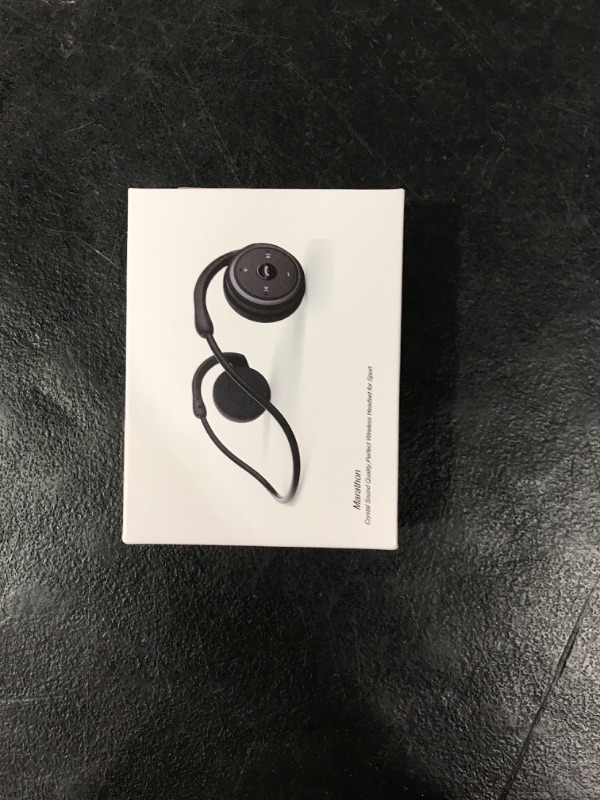 Photo 1 of Small Bluetooth Headphones Wrap Around Head - Sports Wireless Headset with Built in Microphone and Crystal-Clear Sound, Foldable and Carried in The Purse, and 12-Hour Battery Life, Red