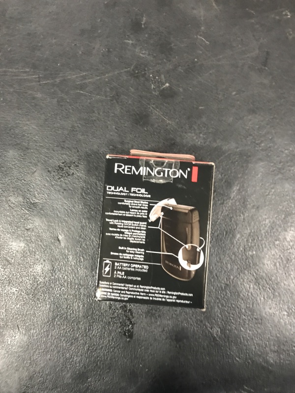 Photo 1 of Remington TF70CDN Battery-Operated Foil Travel Shaver, Men's Electric Razor, Electric Shaver, Black