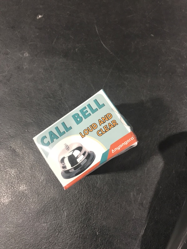 Photo 1 of Anyongora Bell for Desk – Loud & Clear Call Bell with Matte Anti-Rust Steel, Small 3.35" Footprint, Durable Design for Office, Reception, Classroom, and Hotel Use